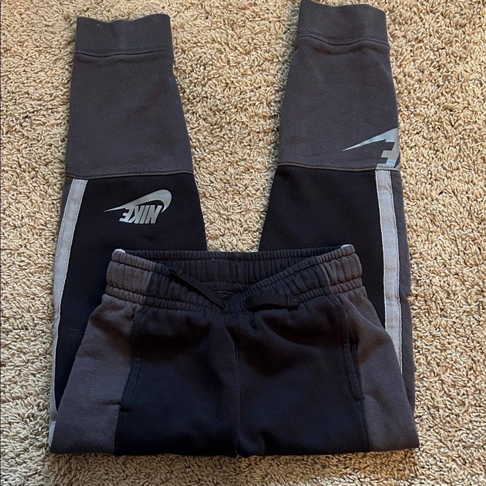 Nike Kids Black and Gray Joggers